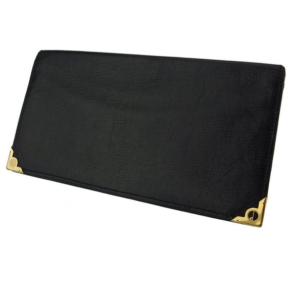 dunhill length wallet d mark plate leather Authentic used - Picture 1 of 8